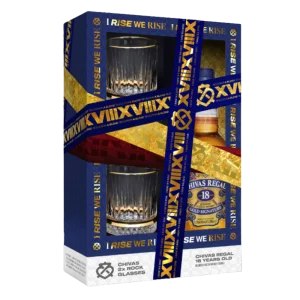 Chivas Regal 18 Years Old Gift Set with 2 Rock Glasses
